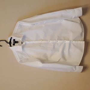 Land's End White Button Down, sz14